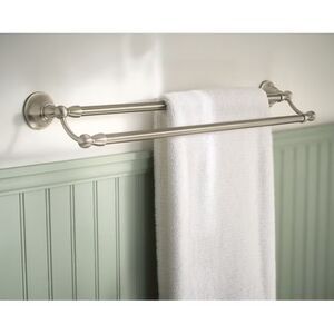 Moen Double Towel Bar SAGE Brushed Nickel Silver 24"